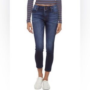 Blue Spice high waist ankle jeans two button